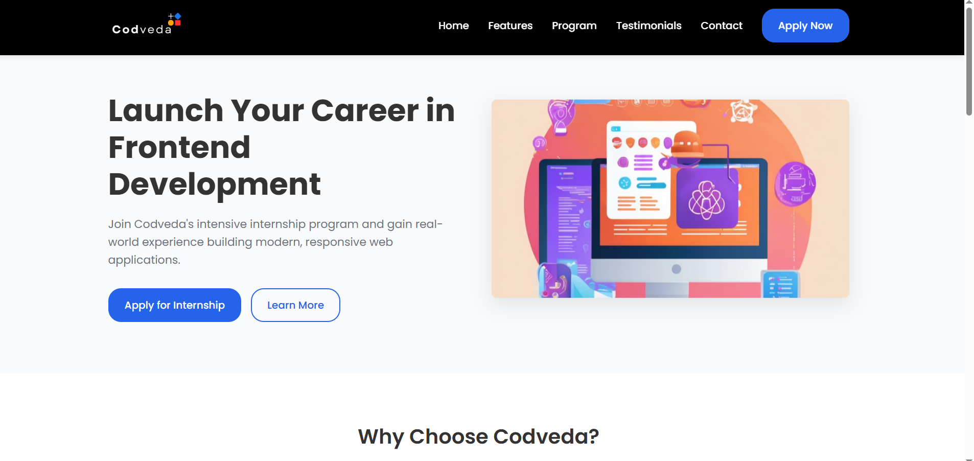 Codveda Landing Page